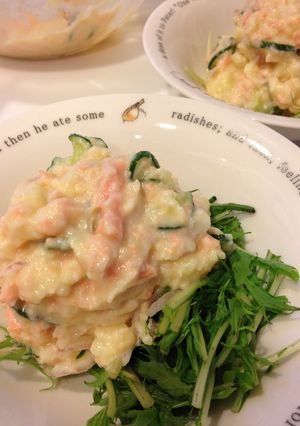 塩麹で❤鮭入りポテトサラダ-レシピのメイン写真