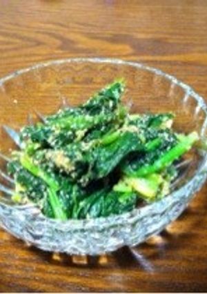 ヘルシーなほうれん草の胡麻和え！-レシピのメイン写真