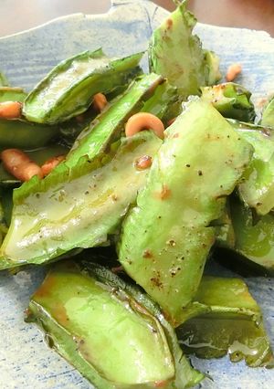 四角豆と塩辛の炒めもの-レシピのメイン写真