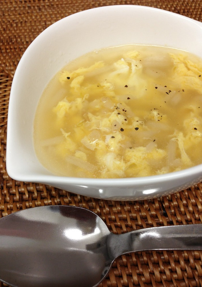 シャキふわ食感❤もやしと卵の中華スープ-レシピのメイン写真