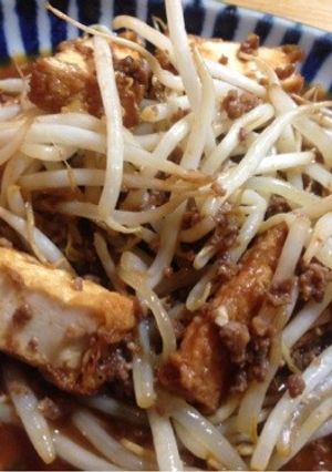 モヤシと厚揚げmeetsつけてみそ-レシピのメイン写真