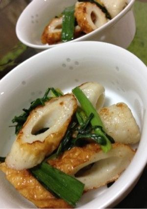 竹輪と小葱のサッと炒め-レシピのメイン写真
