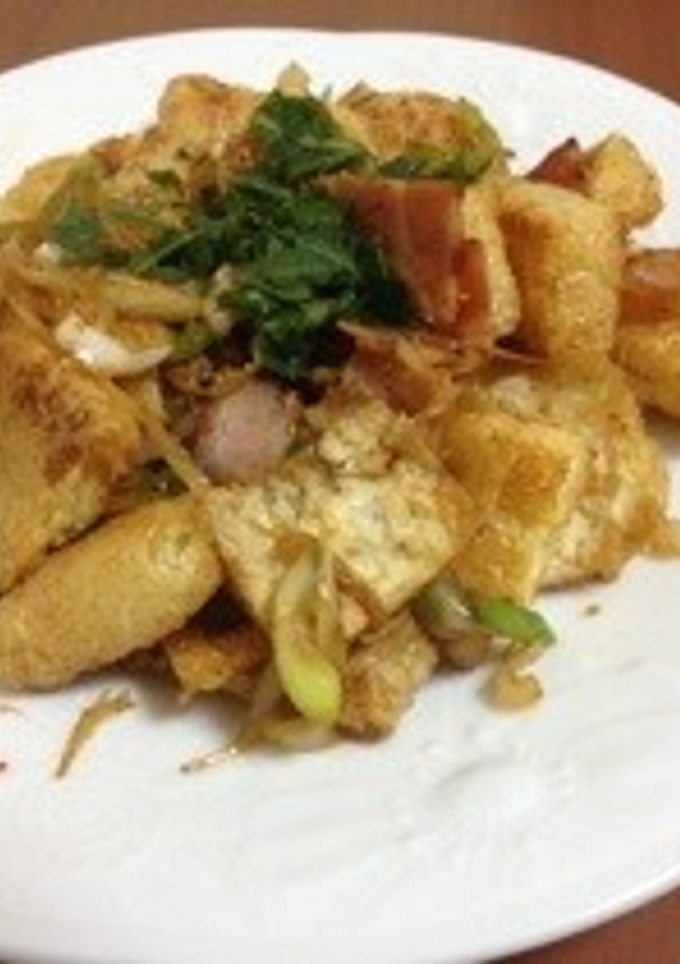 あぶらあげとねぎの炒め物-レシピのメイン写真