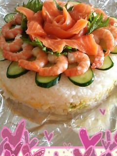 私も、お寿司ケーキ作ったよ!-レシピのメイン写真
