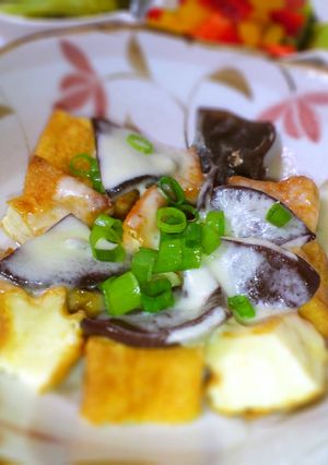 レンジで厚揚げと生きくらげのチーズ蒸し-レシピのメイン写真