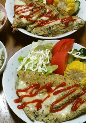 冷蔵庫一掃(^^)野菜た~っぷり卵焼き♪-レシピのメイン写真