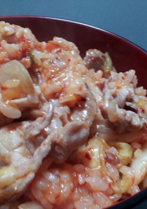 豚キムチーズ丼-レシピのメイン写真