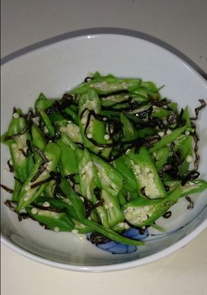 おくら塩昆布-レシピのメイン写真