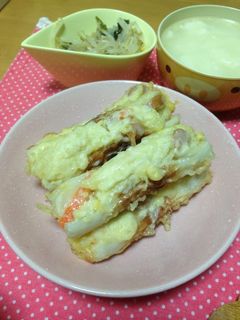 ヒライ名物♪ポテサラちくわの天ぷら-レシピのメイン写真