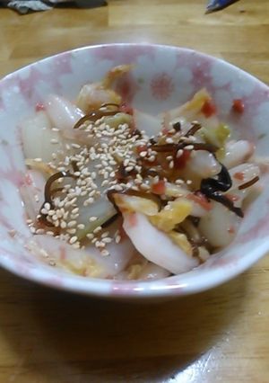 白菜の梅昆布和え-レシピのメイン写真