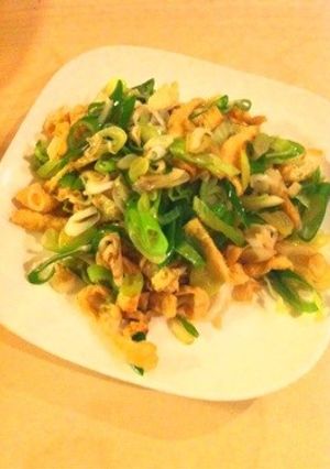 油揚げとネギのサクシャキ炒め-レシピのメイン写真