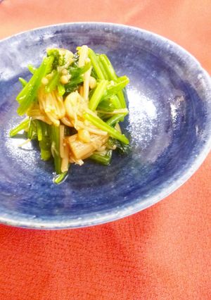 ほうれん草となめ茸の和え物-レシピのメイン写真