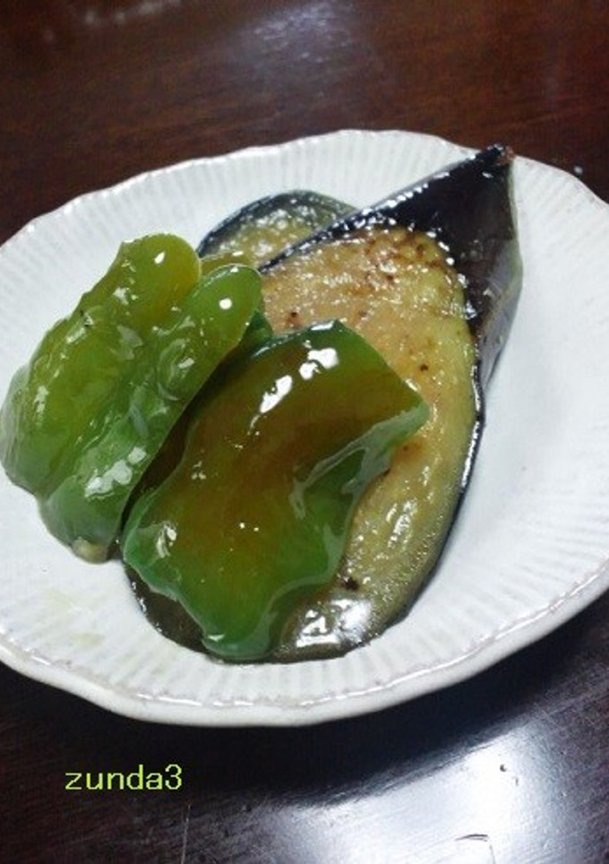 なすとピーマンのごま油で焼き揚げ浸し-レシピのメイン写真