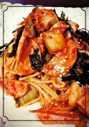 夏にピッタリ！☆冷製キムチパスタ-レシピのメイン写真