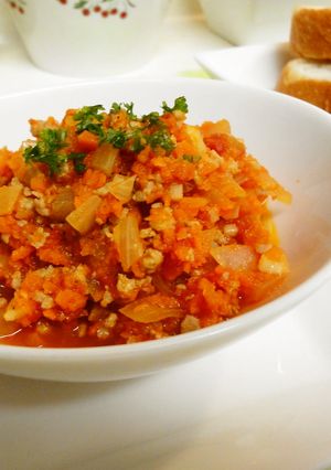 ＊さっぱり＊豚ひき肉のトマト煮込み＊-レシピのメイン写真