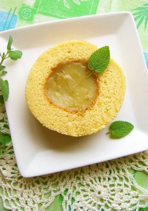 梅餡のロールケーキ-レシピのメイン写真