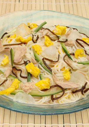 塩こん部長の冷やしそうめんチャンプルー-レシピのメイン写真