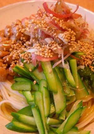 蒟蒻麺＋で具だくさんヘルシー冷うどん！-レシピのメイン写真