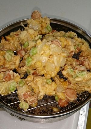 ウインナーのフリッター？かき揚げ？-レシピのメイン写真