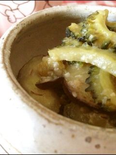 簡単!ゴーヤ、ナスの味噌炒め(^^♪-レシピのメイン写真