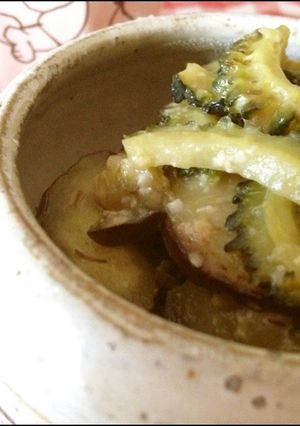 簡単！ゴーヤ、ナスの味噌炒め(^^♪-レシピのメイン写真