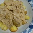 素揚げ新じゃがのなめたけがけ