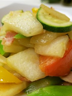 とうがんと夏野菜の彩り炒め-レシピのメイン写真