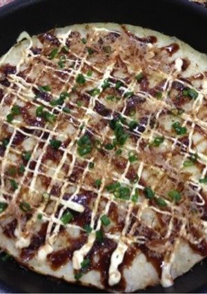 ふわっふわ＆とろっとろ☆山芋の鉄板焼き♪-レシピのメイン写真