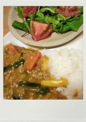 手早く豚ひき肉夏カレー*\(^o^)/*-レシピのメイン写真