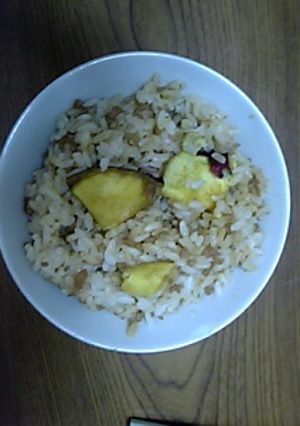 ☆さつまいも＆鶏そぼろご飯☆-レシピのメイン写真
