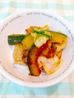 かぼちゃと豚バラの簡単醤油麹炒め♪-レシピのメイン写真