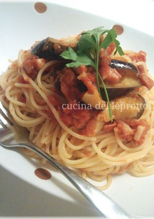 簡単コクうま茄子のトマトソースパスタ-レシピのメイン写真