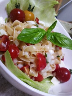 トマトとモッツァレラの冷たいパスタ❤-レシピのメイン写真