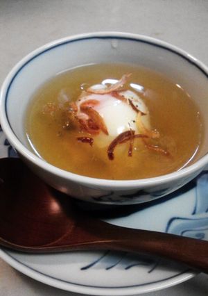 半熟卵の寒天ジュレ風-レシピのメイン写真