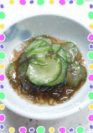 超かんたん酢の物！きゅうりともずく。-レシピのメイン写真