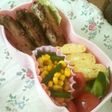 ☆コーンバター&インゲン☆色どり♪お弁当