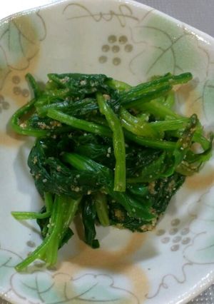 簡単! ほうれん草のごま和え-レシピのメイン写真