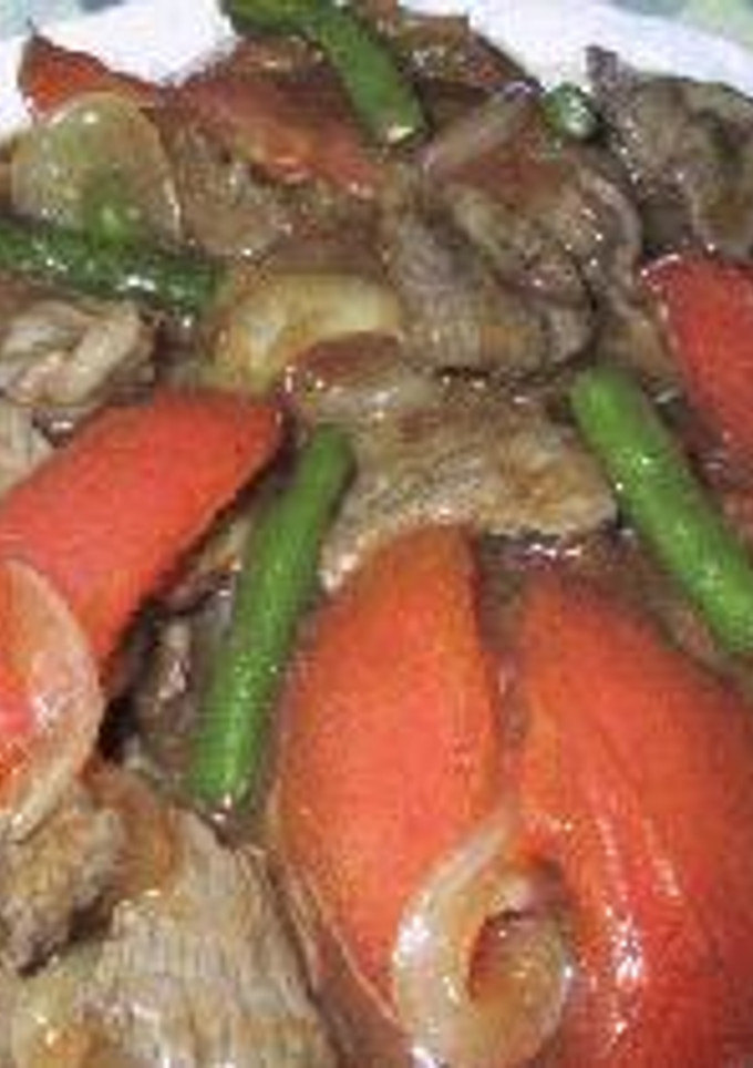 トマトと牛肉の炒め煮・中華風-レシピのメイン写真