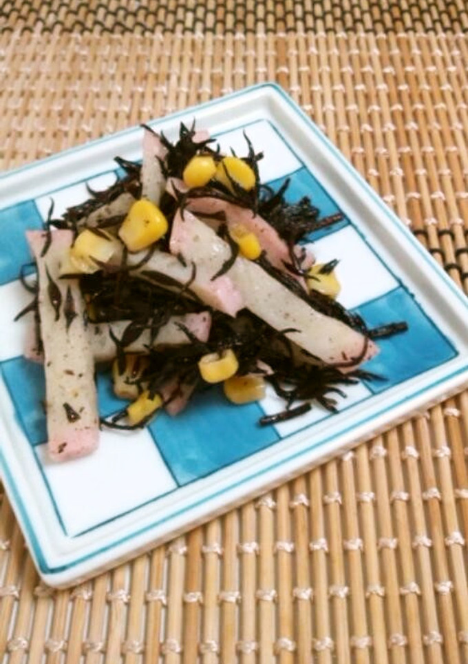 ひじきと蒲鉾とコーンのバター炒め-レシピのメイン写真