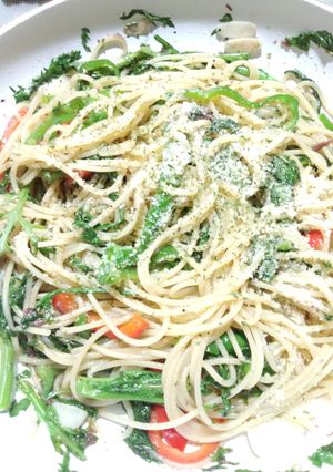 くせあり野菜とアンチョビのパスタ-レシピのメイン写真