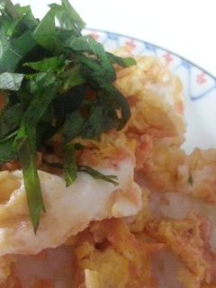 【ズボラ飯】鮭フレーク卵焼き丼-レシピのメイン写真