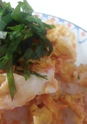 【ズボラ飯】鮭フレーク卵焼き丼-レシピのメイン写真