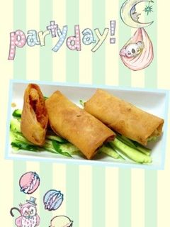 トマトチキンの春巻き-レシピのメイン写真