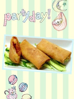 トマトチキンの春巻き-レシピのメイン写真