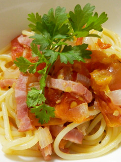 *トマトづくしパスタ*-レシピのメイン写真
