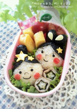 簡単！可愛い♪キャラ弁当☆七夕たなばた～-レシピのメイン写真