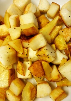 じゃがハンペンコロコロバター醤油焼き☆-レシピのメイン写真