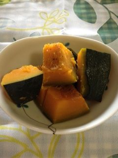 和の定番☆レンジで下処理かぼちゃの煮物♪-レシピのメイン写真
