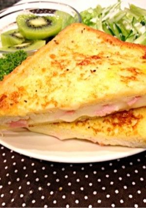 クロックムッシュ風フレンチトースト-レシピのメイン写真