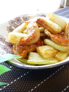 鶏皮と葱の焼き鳥風-レシピのメイン写真